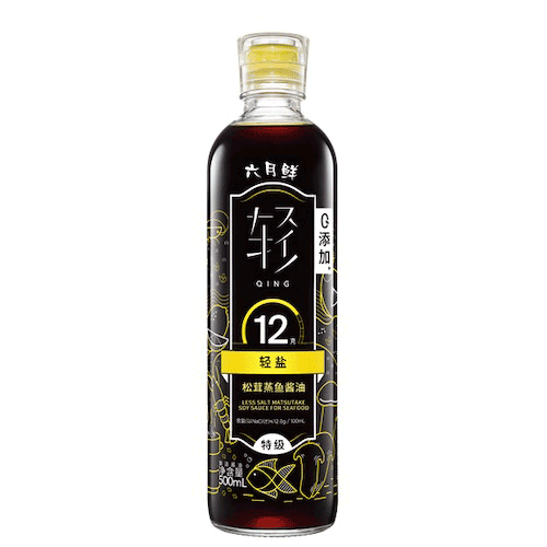 六月鲜·轻12克轻盐松茸蒸鱼酱油